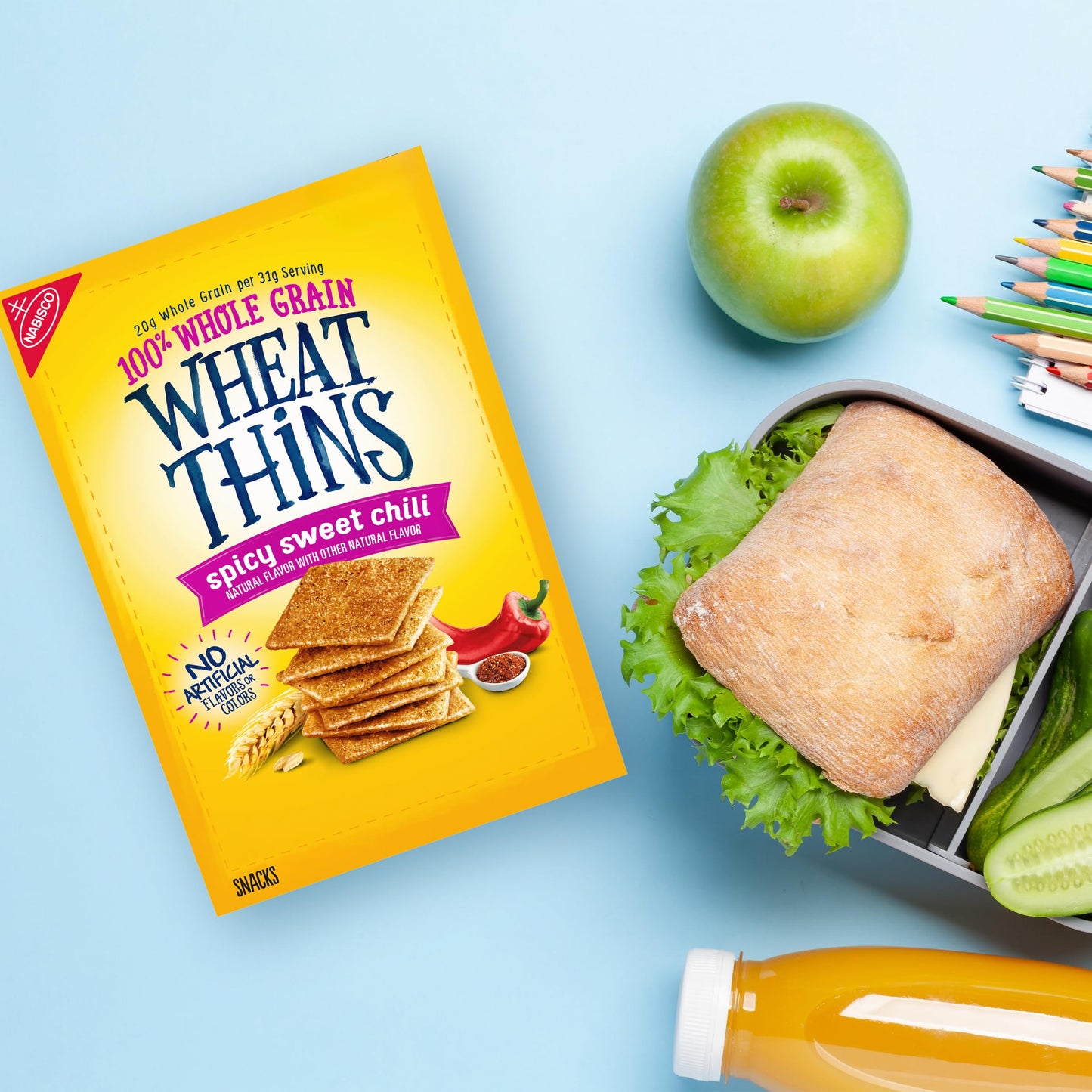 Wheat Thins Spicy Sweet Chili Snacks  Whole Grain Wheat ers  Snack ers  8.5 oz