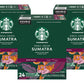 Starbucks Sumatra Single-Origin Coffee K-Cup Pods, Dark Roast Ground Coffee With Earthy & Herbal Flavor, 24 Ct K-Cup Pods Per Bo