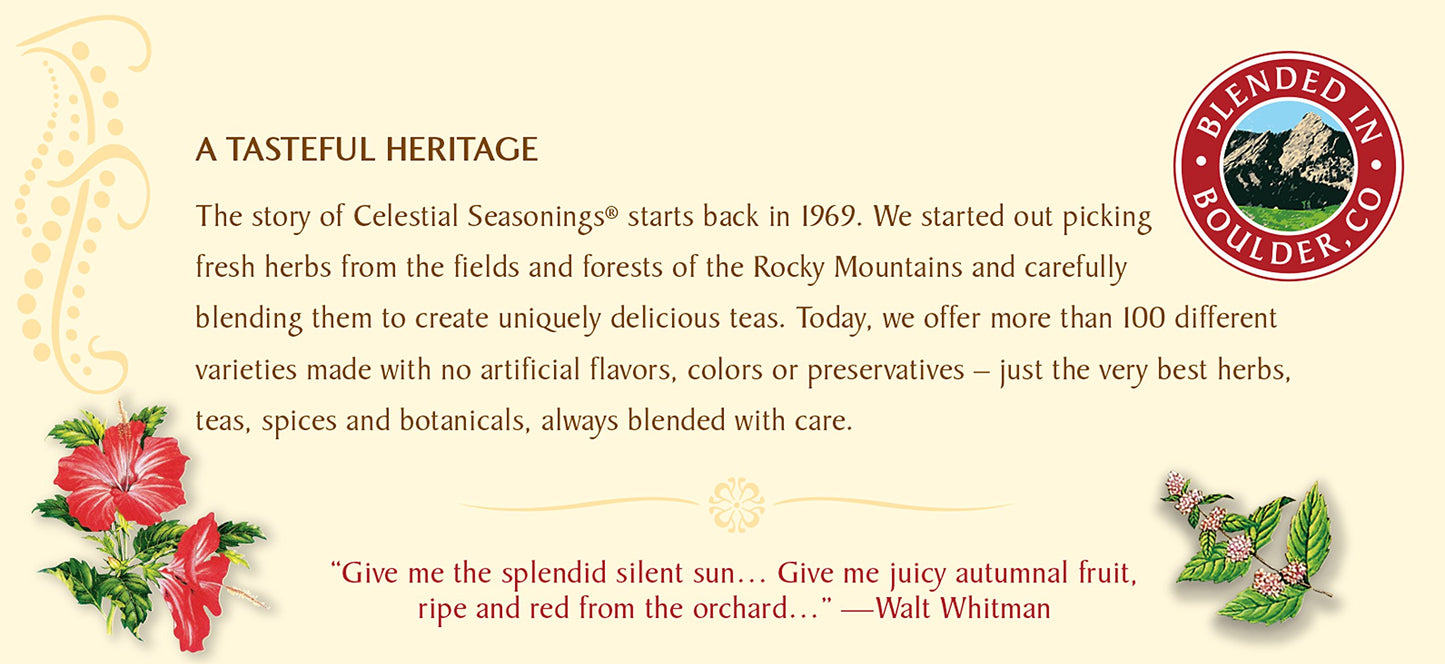 Celestial Seasonings Herbal Tea, Red Zinger, 20 Count