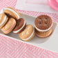 Festival Strawberry Cookies | Cream Strawberry Sandwich Cookies | Natural Dyes & Low Sodium | High Cream Content | 14.22 Oz (Pack Of 1)