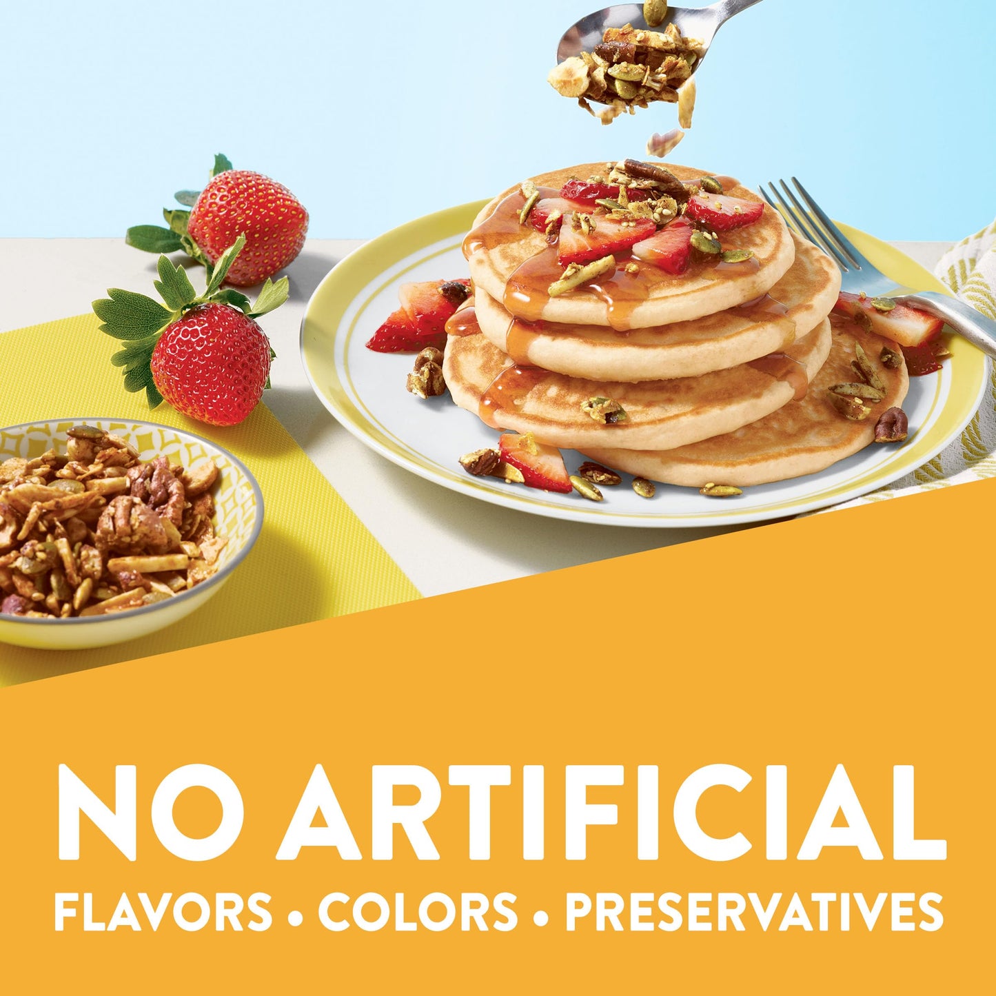 Krusteaz Heart Healthy Buttermilk Pancake And Waffle Mix, Light & Fluffy, 25.2 Oz Boxes (Pack Of 12)