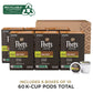 Peets Coffee Dark Roast Decaf K-Cup Pods - 60 Count (6 Boxes of 10) - Decaf House Blend - Model 515044