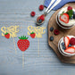 24Pcs Strawberry Sweet One Cupcake Toppers Glitter First Birthday Strawberry Cupcake Picks For Fruit Theme Baby Shower Kids 1St