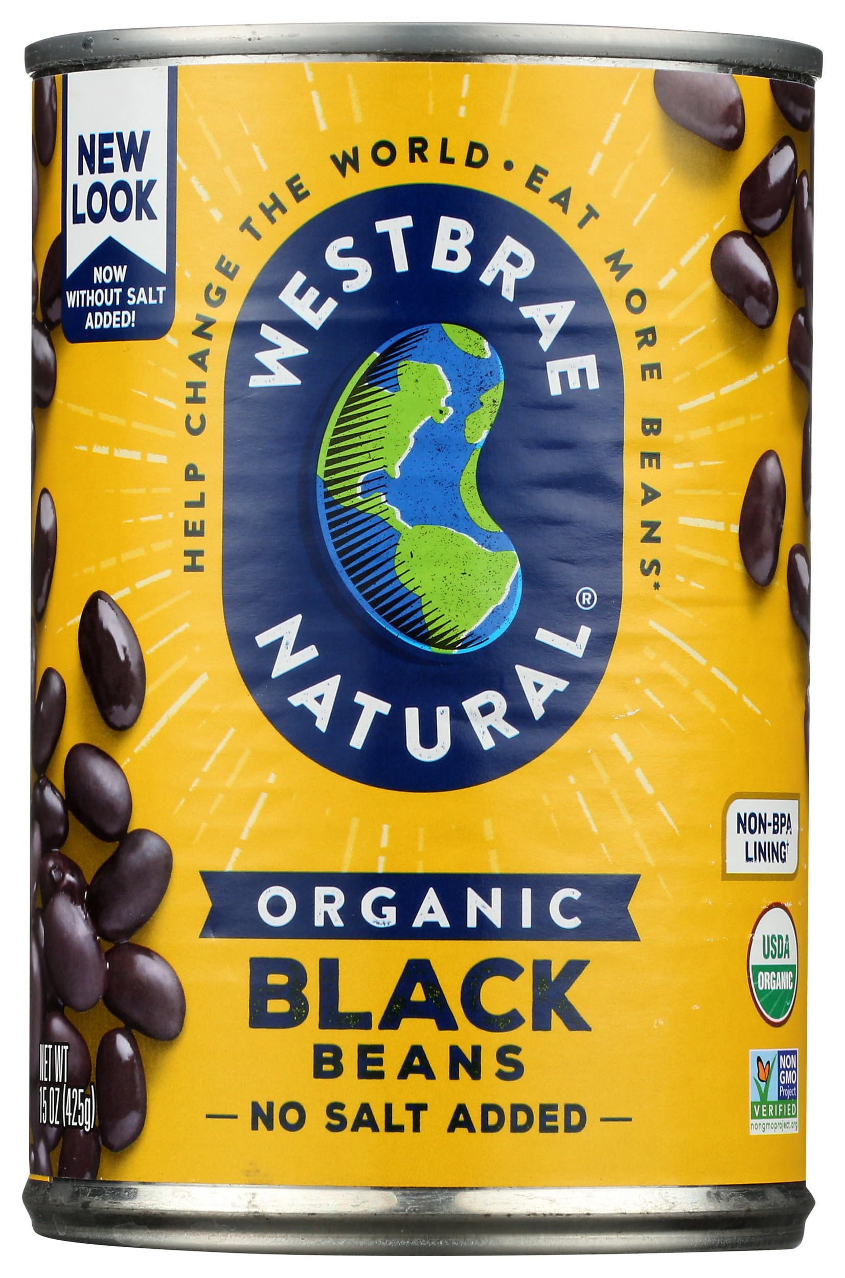 Westbrae Natural Vegetarian Organic Black Beans - 15 oz