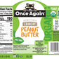 Once Again Organic Crunchy Peanut Butter, 9lbs (same as 9 jars) - Salt Free, Unsweetened - USDA Organic, Gluten Free Certified,