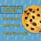 Classic COOKIE Energy Caffeine Cookie, Chocolate Chip, 60mg Caffeine, 2.8oz, Brown, Single Serve, 8 Cookies