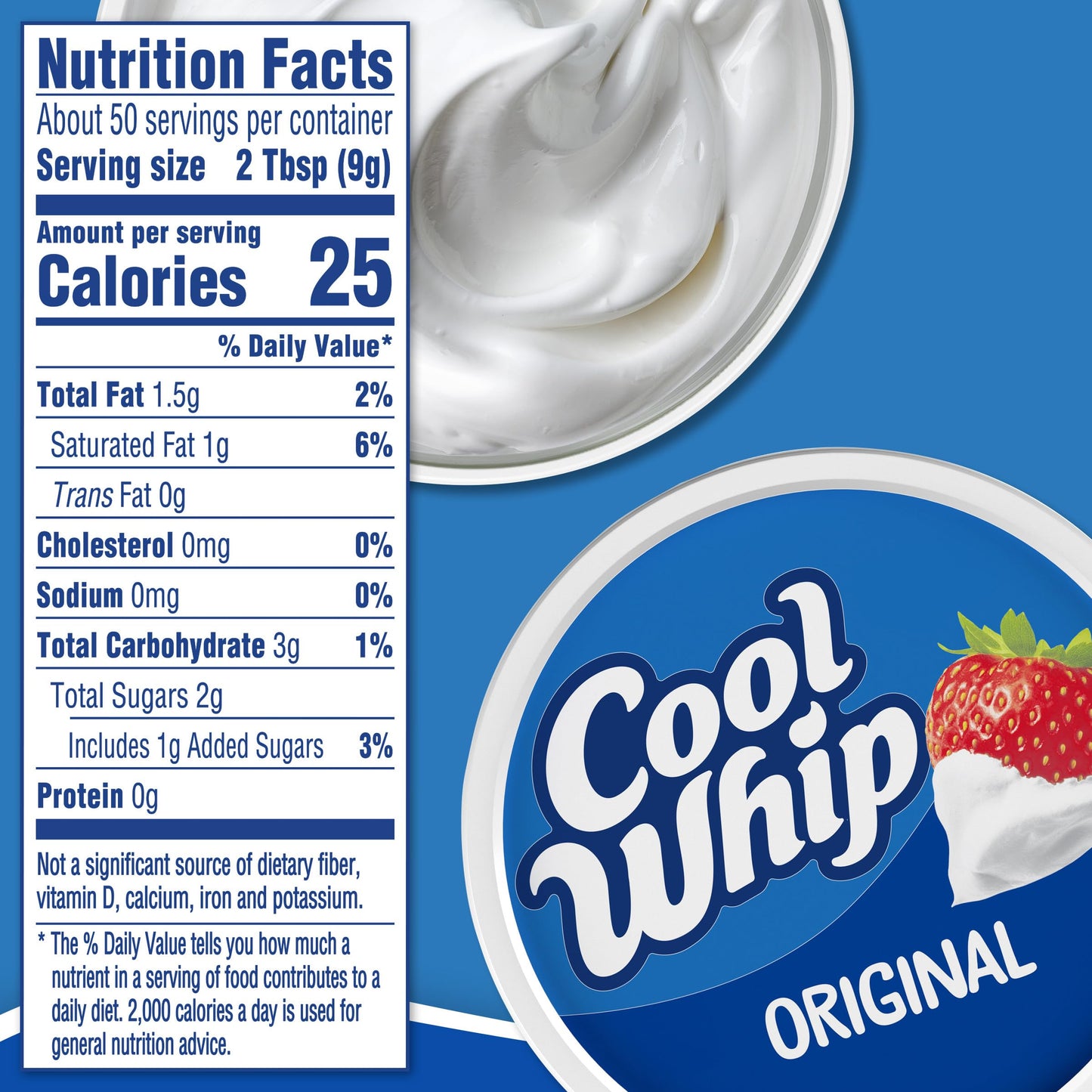 Cool Whip Original Whipped Topping, 16 oz Tub