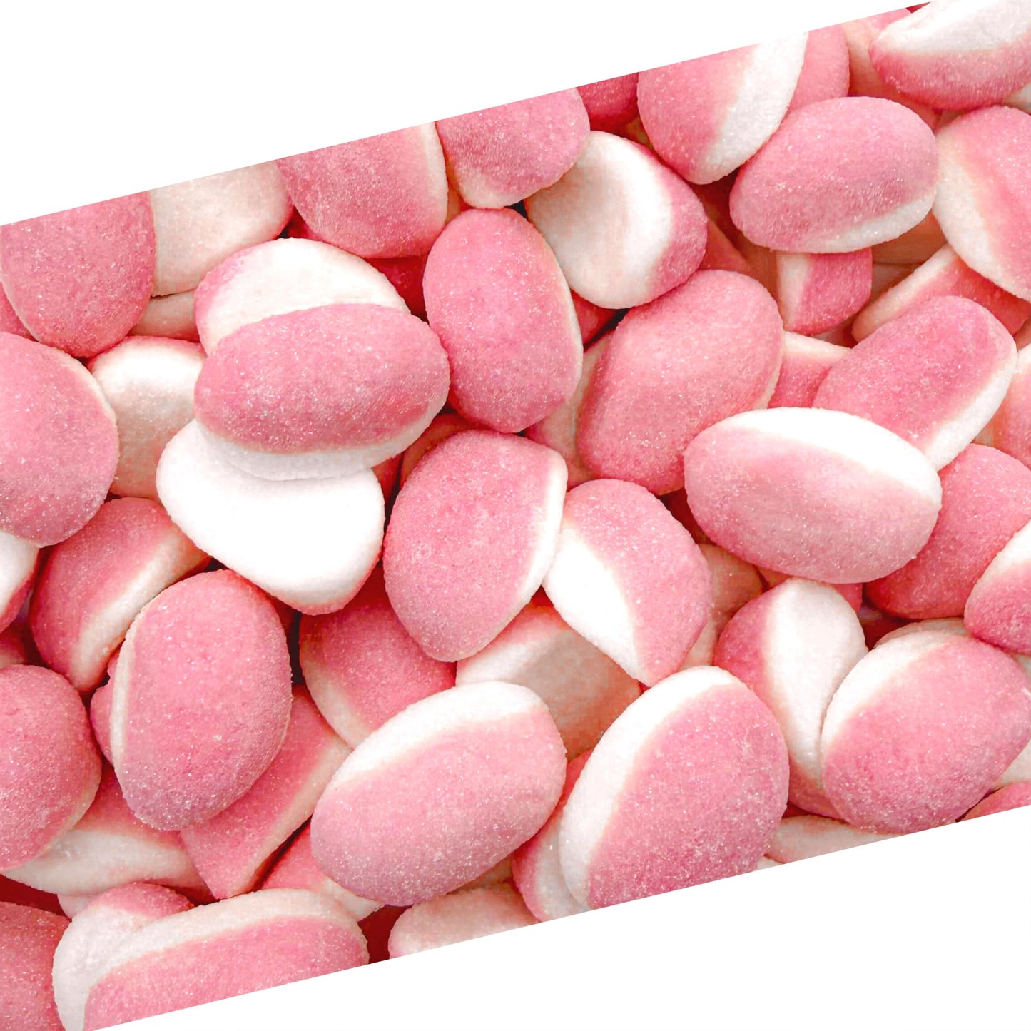 Strawberry Gummies | 1 Pound Bag | Puffy Strawberry Gummy Candy | Pink Candies for Baby Shower & Gender Reveal Parties | Soft Pi