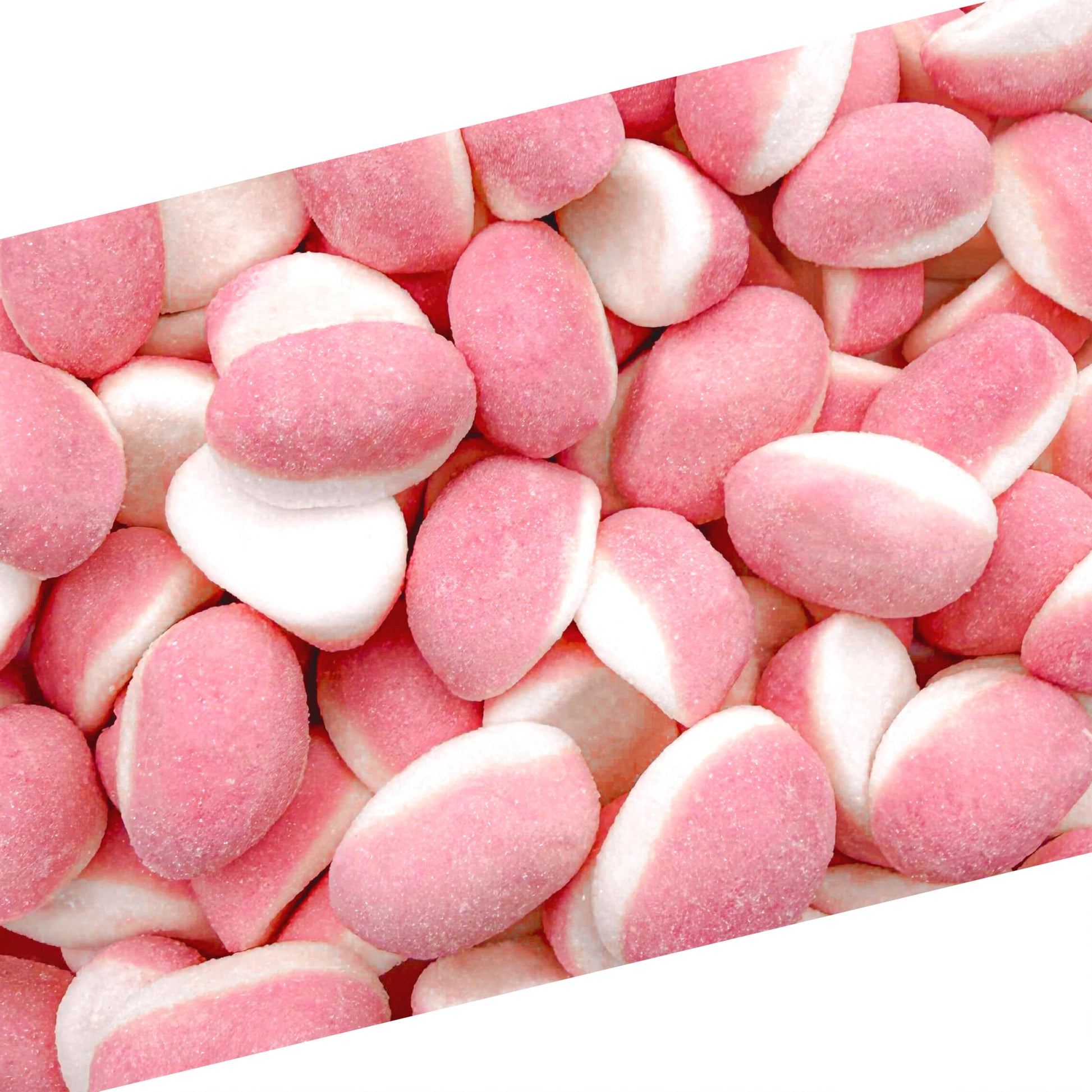 Strawberry Gummies | 1 Pound Bag | Puffy Strawberry Gummy Candy | Pink Candies for Baby Shower & Gender Reveal Parties | Soft Pi