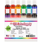 12 Color Food Coloring Liqua-Gel Decorating Kit - U.S. Art Supply Food Grade, 0.75 Fl. Oz. (20Ml) Bottles, Non-Toxic Primary Pop