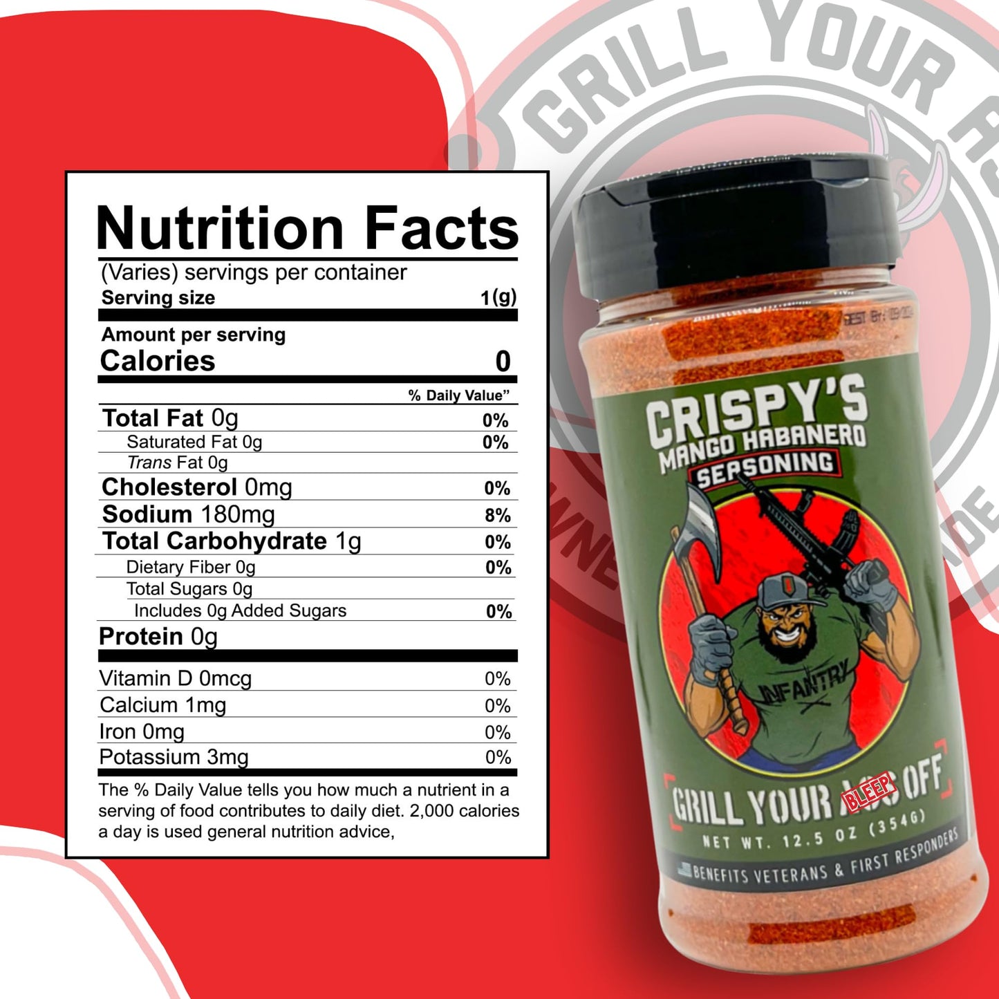 Gyao Crispy'S Mango Habanero Seasoning - Bbq & Grill Seasoning For Steak, Burger, Pork & Chicken - Seasonings And Spices For Coo
