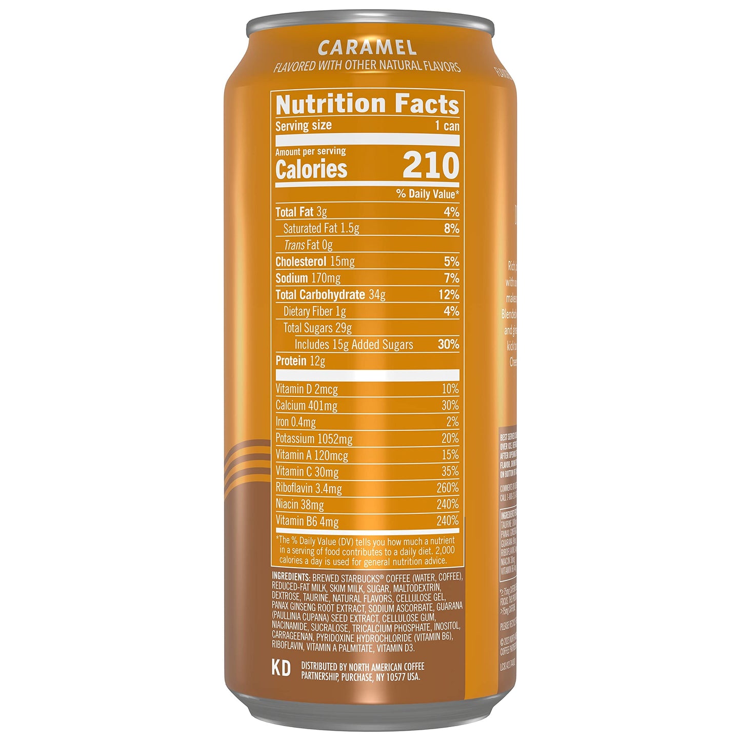 Starbucks Doubleshot Energy Drink Coffee Beverage, Caramel, Iced Coffee, 15 Fl Oz Cans (Packaging May Vary) (Pack Of 12)