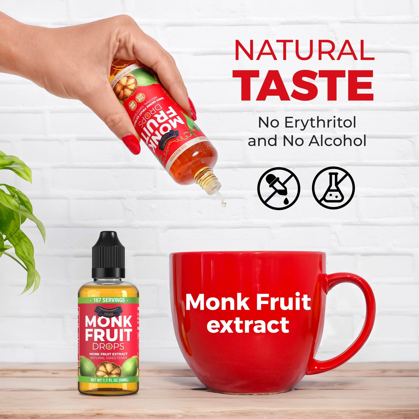 Transparency Foods Monk Fruit Extract Liquid Sweetener, Non-GMO, Zero Calories, 3.4 Fl Oz (Pack of 1)