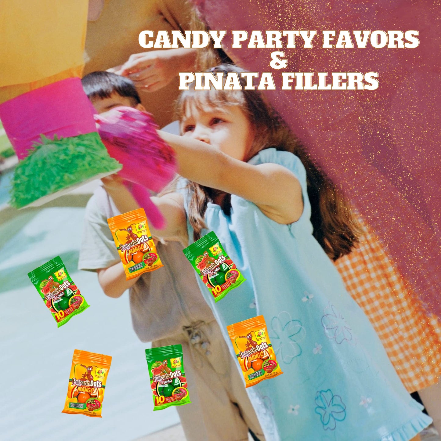 Sweetzo - Tamarindo Mexican Candies, Mango And Watermelon Flavored Candy Filled With Tamarind Pulp, Shareable Individual Serving