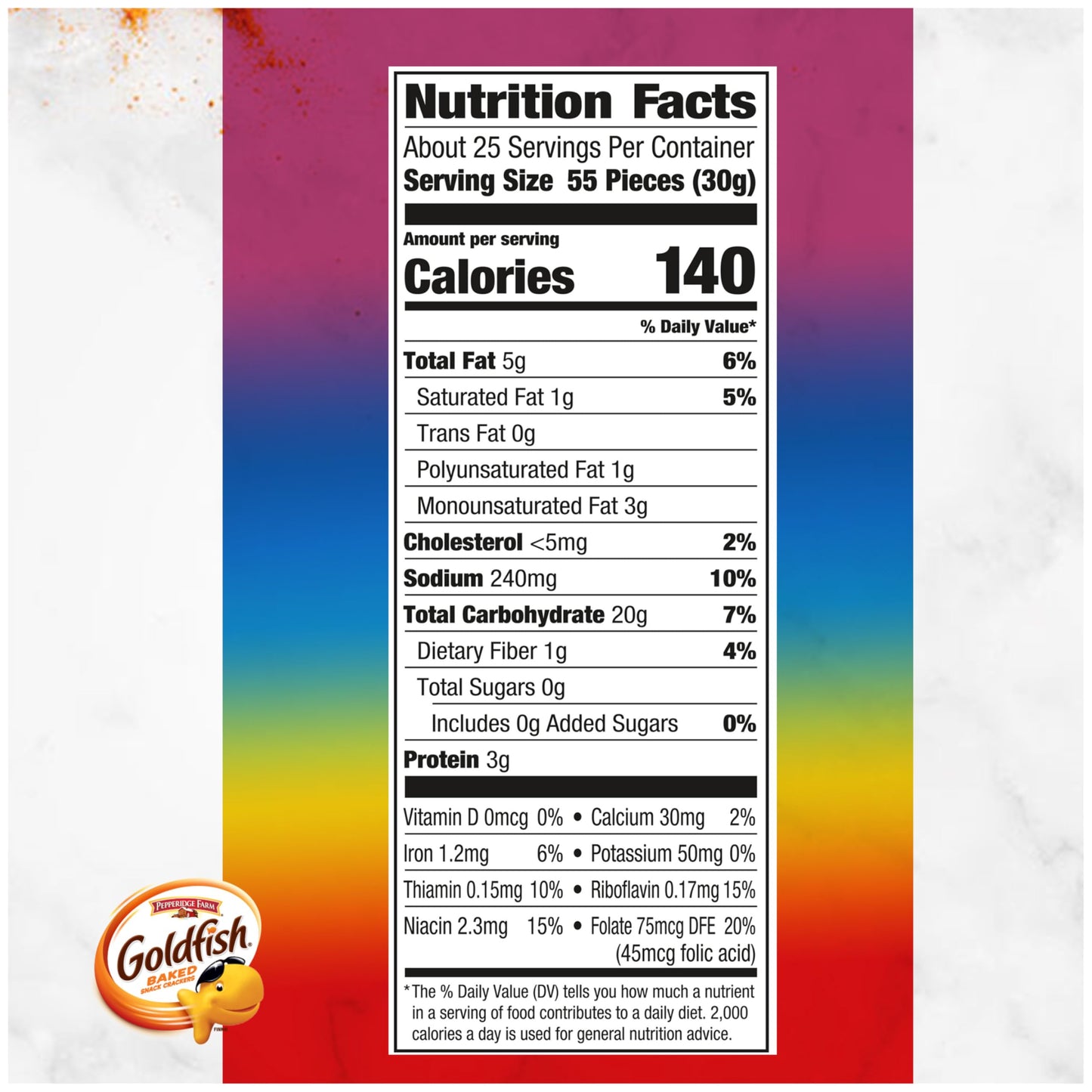 Goldfish Colors Cheddar Cheese Crackers, 27.3 oz Carton (Pack of 2)