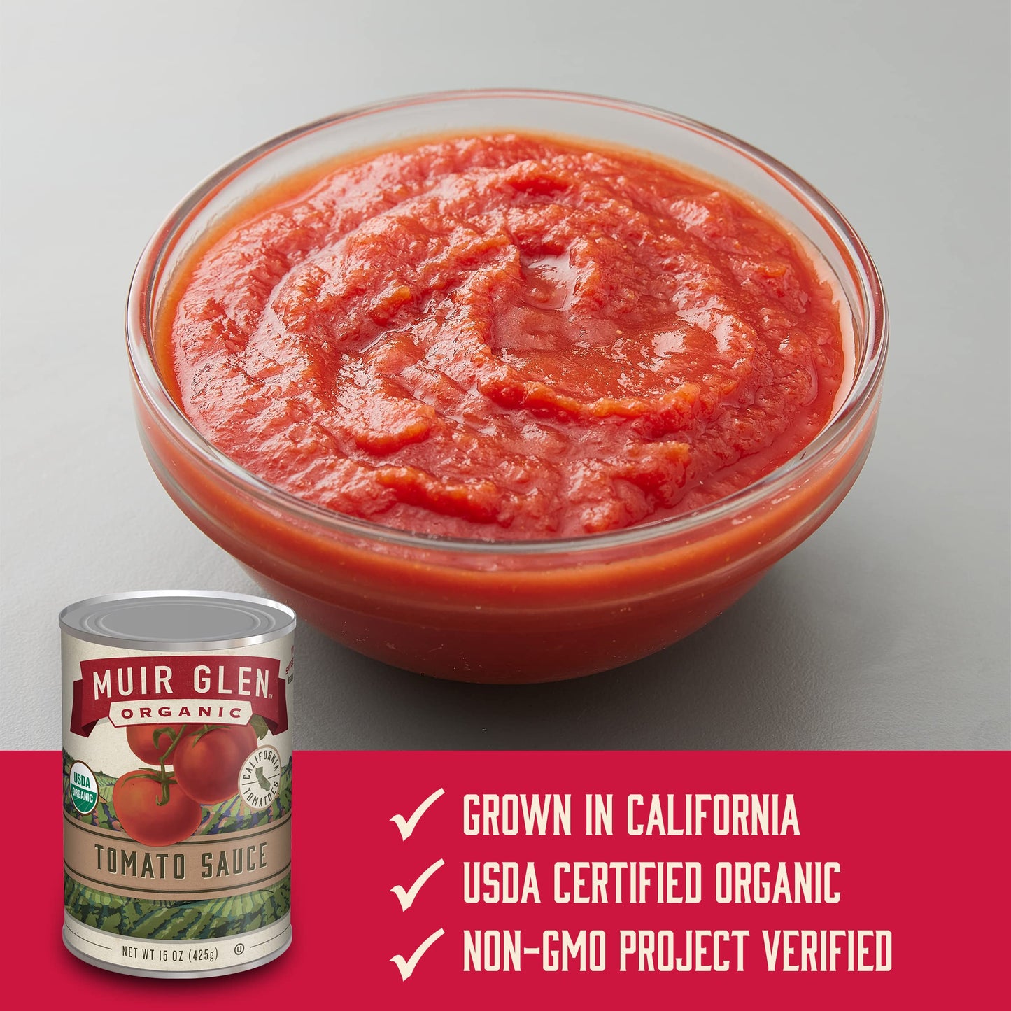 Muir Glen Organic Tomato Sauce, 15 oz. (Pack of 12)