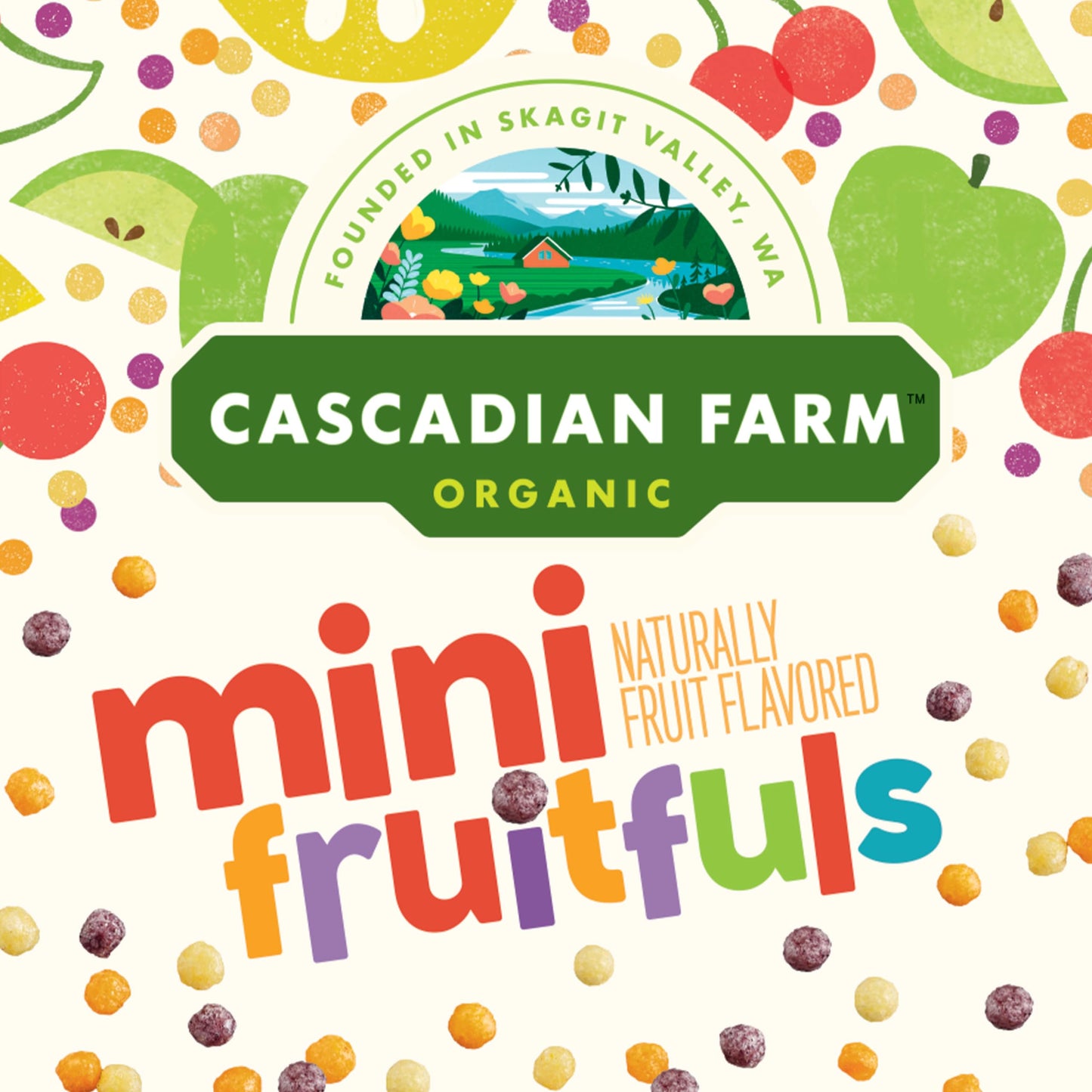 Cascadian Farm Organic Mini Fruitfuls Breakfast Cereal, Made With Whole Grain, Non-Gmo, 11.1 Oz