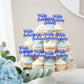 ZHUOWEISM 36 PCS Cupcake Toppers Glitter Decoration for Birthday Party, Dark Blue, Small, Bamboo