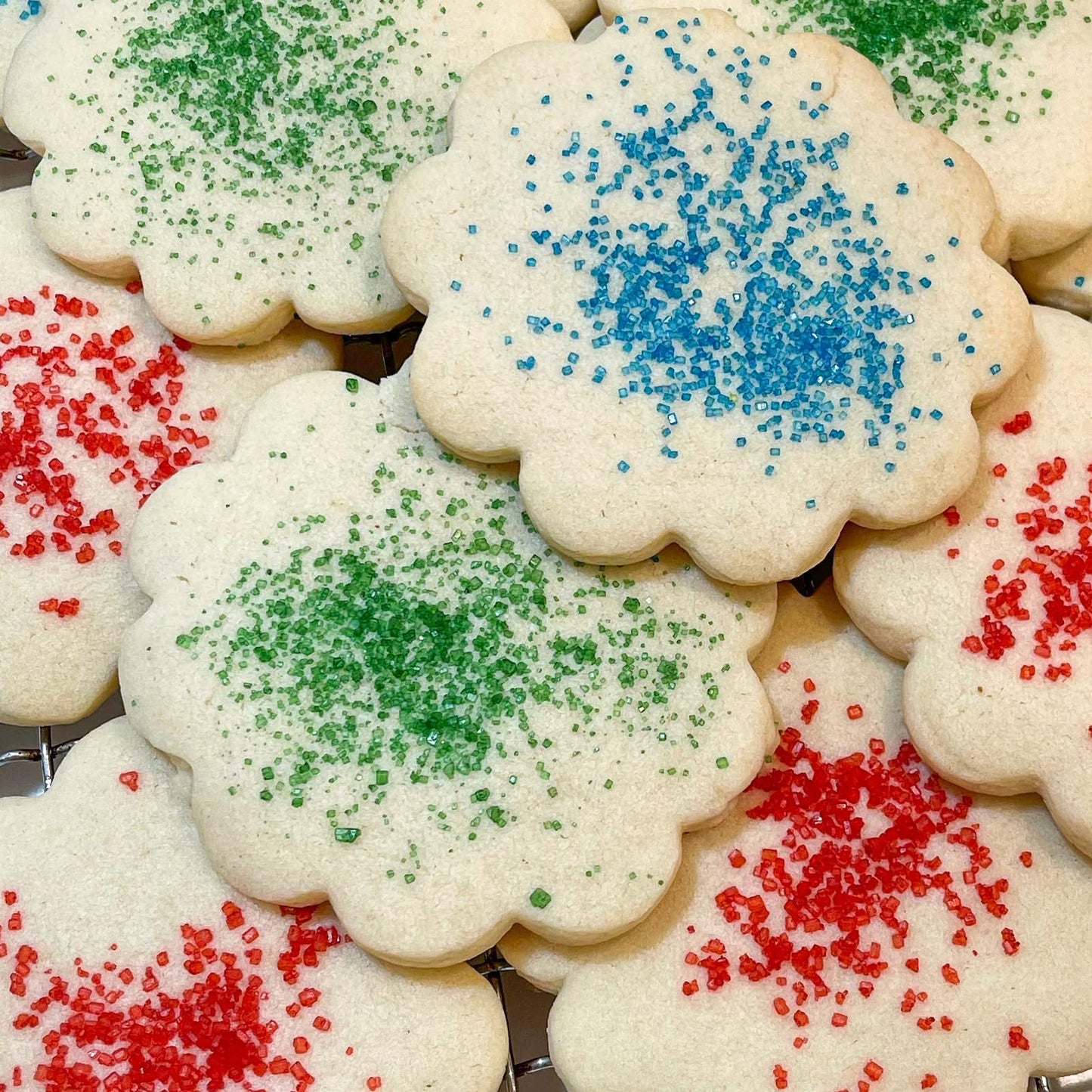 Twisweet Christmas Sprinkles 12oz, Red Green White Sprinkle for Cake Decorating, Edible Christmas Tree Sugar Sprinkles for Bakin