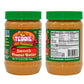 Teddie All Natural Peanut Butter, 16 Ounce 4 Pack Smooth, Gluten Free & Vegan, 16 Ounce Plastic Jar