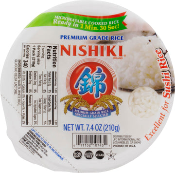 Nishiki Steamed White Rice, 7.4-Ounce (Pack Of 6)