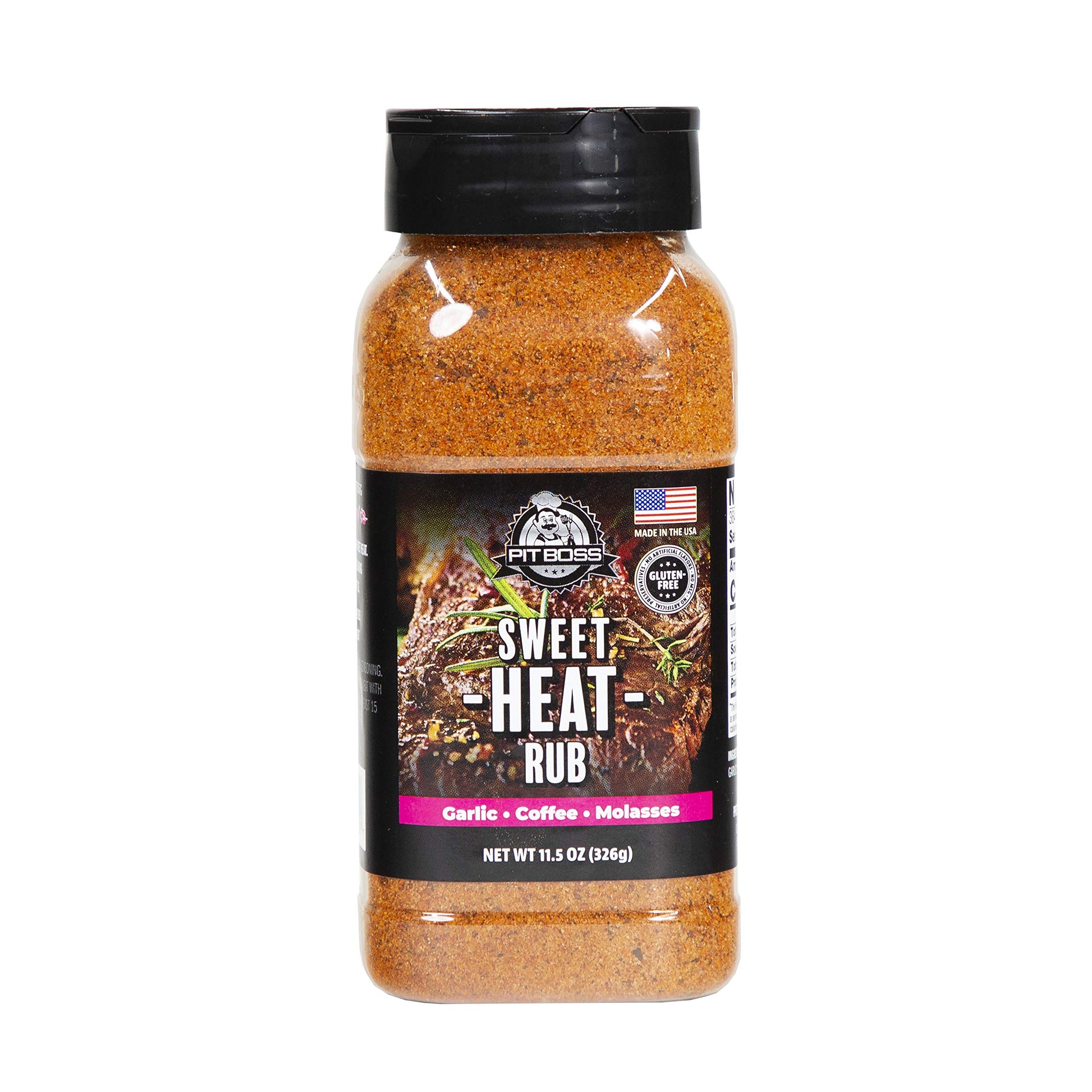 Pit Boss 40329 Sweet Heat Rub Grill Spices, 11.5 Ounce (Pack Of 1), Multicolored