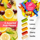 Fruit Chews Candy - 1 Pound Bulk Bag, Fruit Chews Rolls, 5 Assorted Flavors, Soft & Fruity Taffy Candy, Individually Wrapped Glu