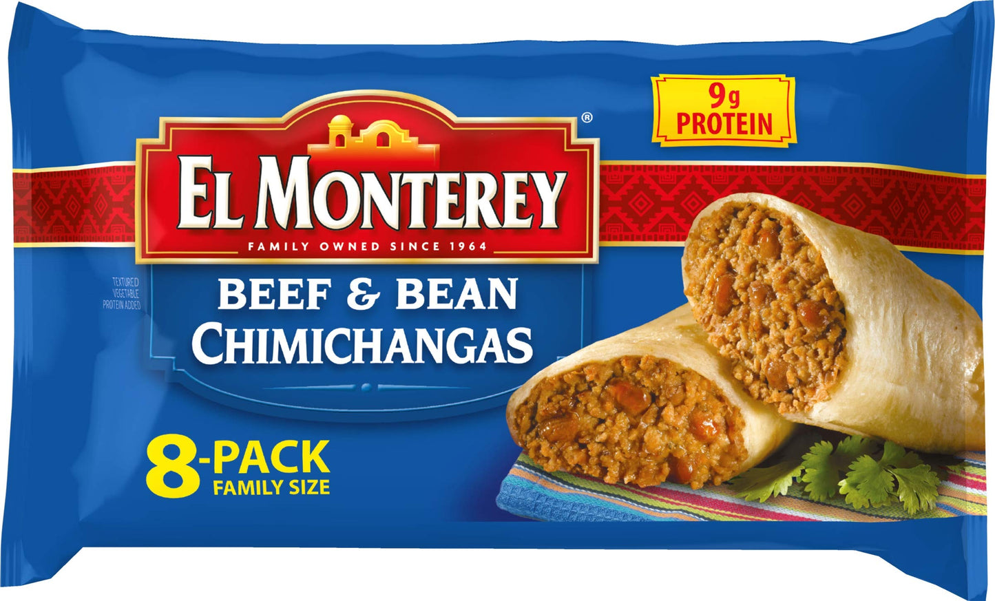 El Monterey Beef and Bean Chimichangas, 32 Oz