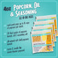 Nostalgia Movie Theater Style Popcorn Packets For Popcorn Machine, All-In-One Popcorn Kernels, Coconut Oil, Seasoning Salt Packs