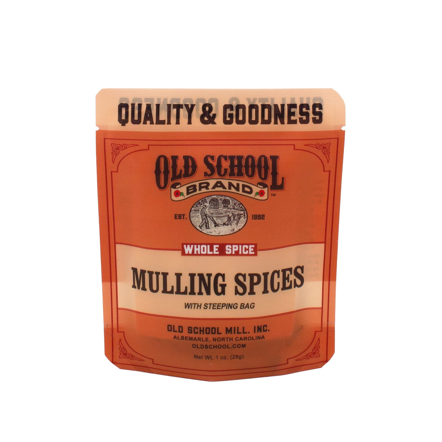 Old School Brand Hand-Packed Mulling Spices - Great With Juice  Beverage-Inspired  Flavor Blend Or Wassail - A Holiday Tradition!