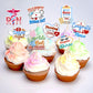 Ercadio 32Pcs Nurse Cupcake Toppers Nursing School Graduation Cupcake Picks For Medical Rn Nurse Themed Birthday Party Cake Deco