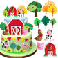Jevenis Farm Animal Cake Decoration Farm Animal Birthday Cake Topper Cow Cake Decoration For Farm Animal Baby Shower Birthday Pa
