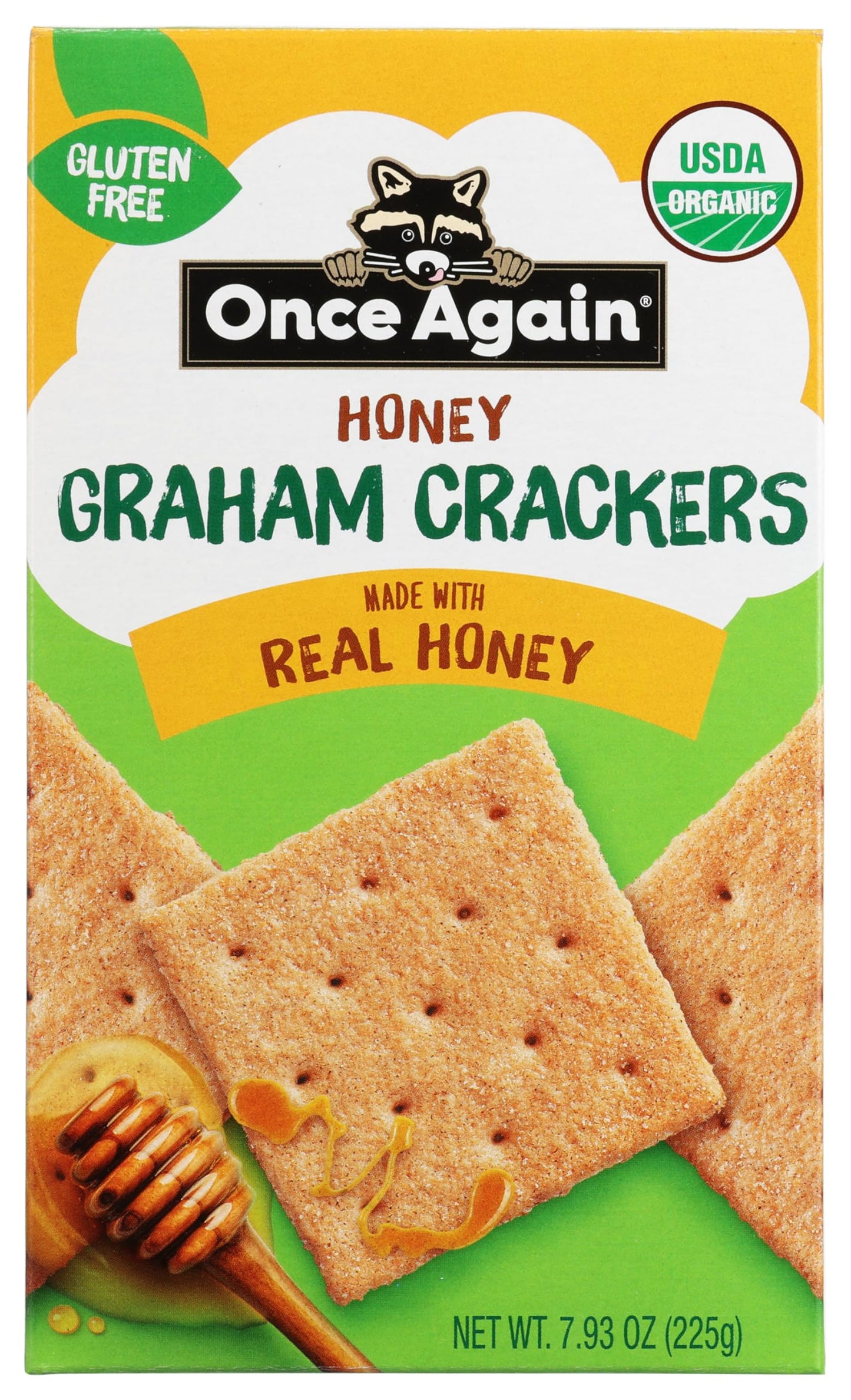 ONCE AGAIN Organic Honey Graham Crackers, 7.93 OZ