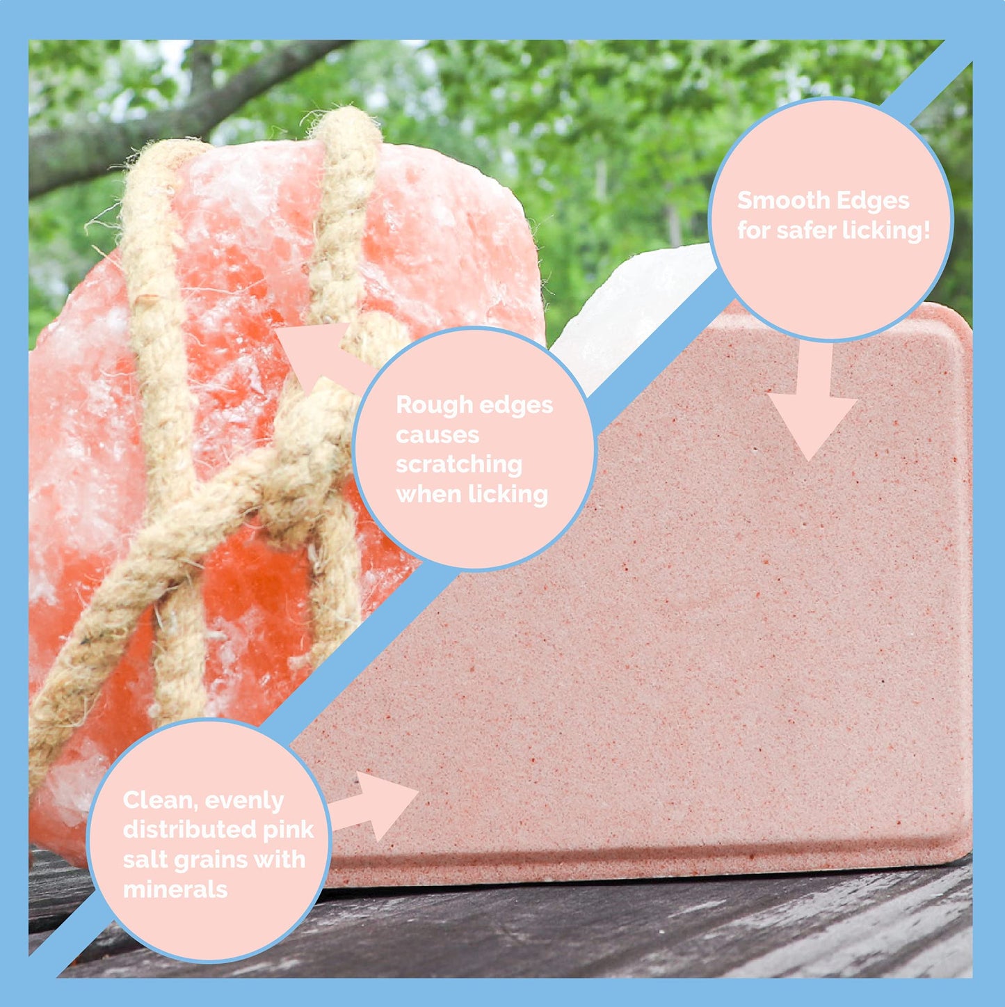 Himalayan Secrets Pink Salt Lick for Livestock & Wildlife, 5.5LB, Pure & Natural, Model CHRSAL