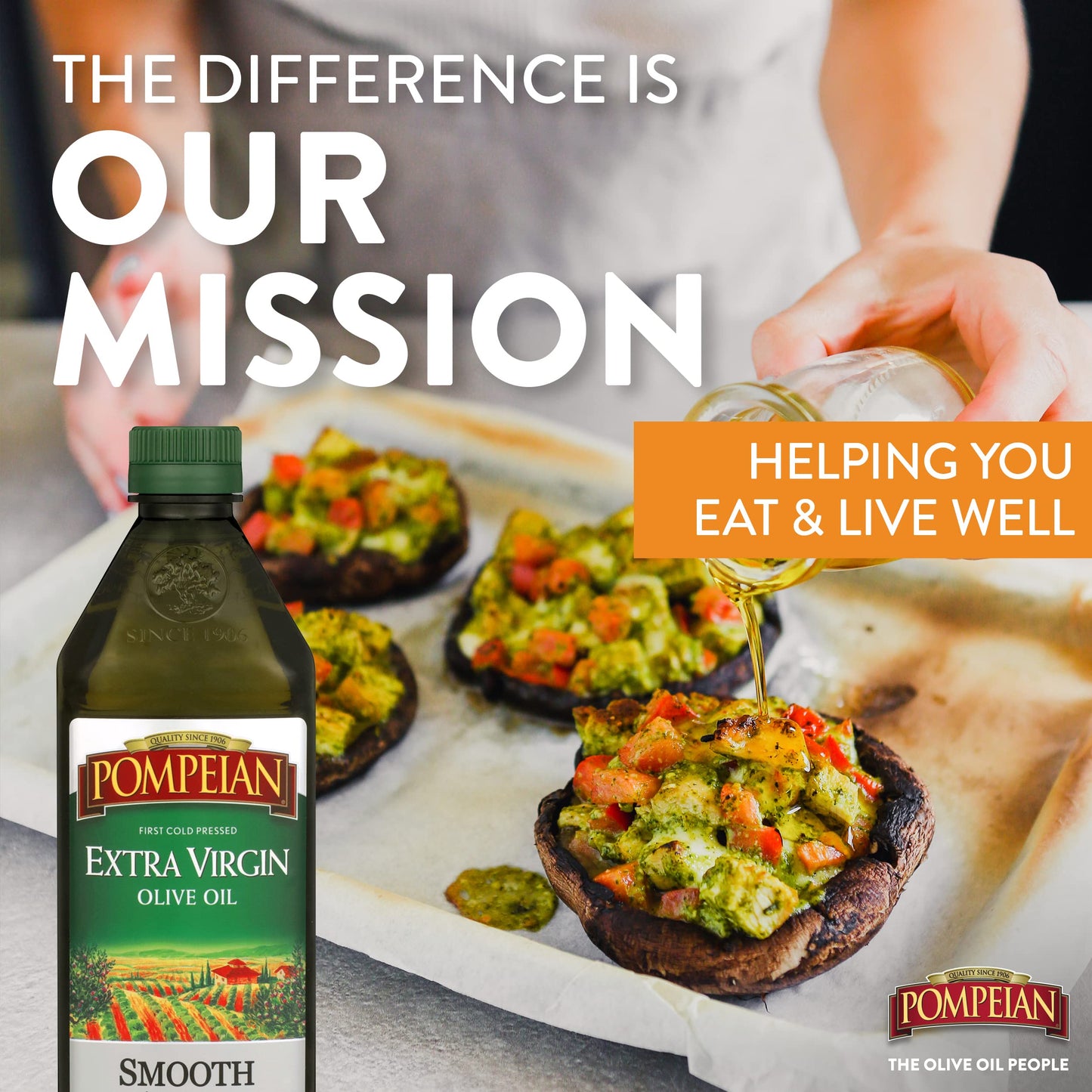 Pompeian, Extra Virgin Olive Oil, 24 Fl Oz