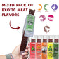 Buffalo Bob'S Wild Game Meat Snacks (6 Pack), Beef Jerky Variety Pack, Jerky Gift Baskets For Fathers/Dad, Exotic Random Jerky S