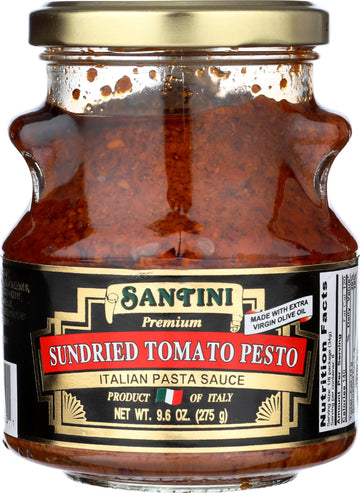 Santini Red Pesto Sauce, 9.6 Ounce, Rich Flavor, Ideal for Pasta and Spreads