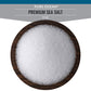SaltWorks Artisan Salt Company Pure Ocean Sea Salt, 4 Ounce Zip-Top Pouch, White Crystals