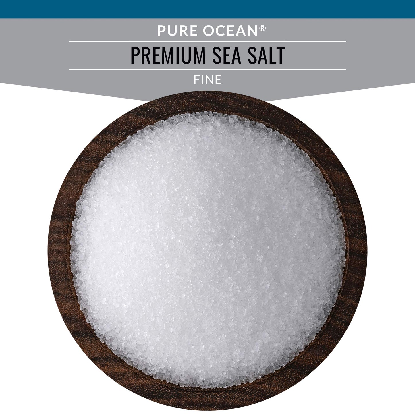 SaltWorks Pure Ocean Sea Salt, Fine Grain, 5 lb Bag, White Crystals, Model Ad-bm4-10365
