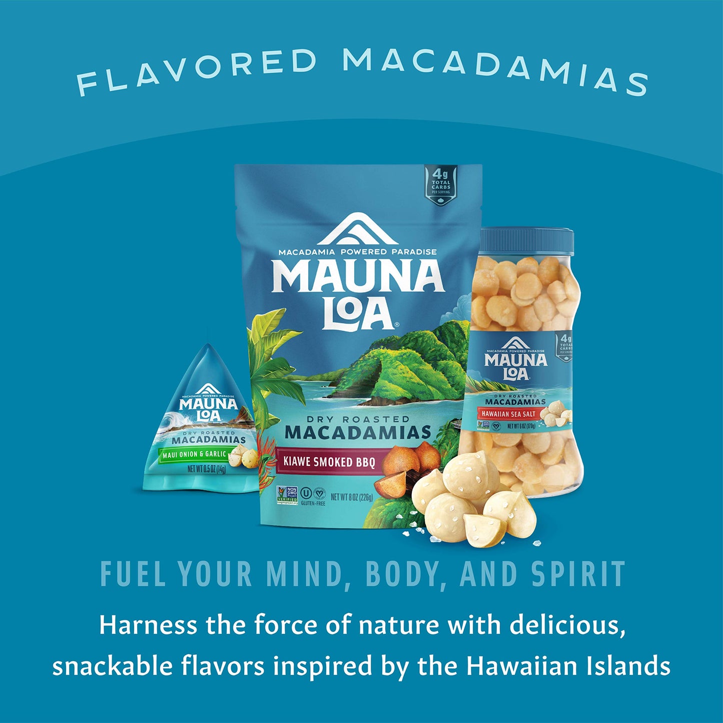 Mauna Loa Premium Hawaiian chocolate covered Macadamia Nuts, Milk chocolate coconut, cocoa Dusted, 8 Oz Bag (Pack of 1)