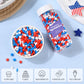 Cobakey Patriotic Sprinkles For Baking, 4Th Of July Sprinkles For Cupcakes, Red White And Blue Star Candy Perfect For Independen