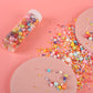 Kasvan Mixed Pearl Sugar Sprinkles - Edible Candy Pearls 130G/4.58 Oz, Mix Size, Baking Cake Decorations, Ice Cream Toppings And