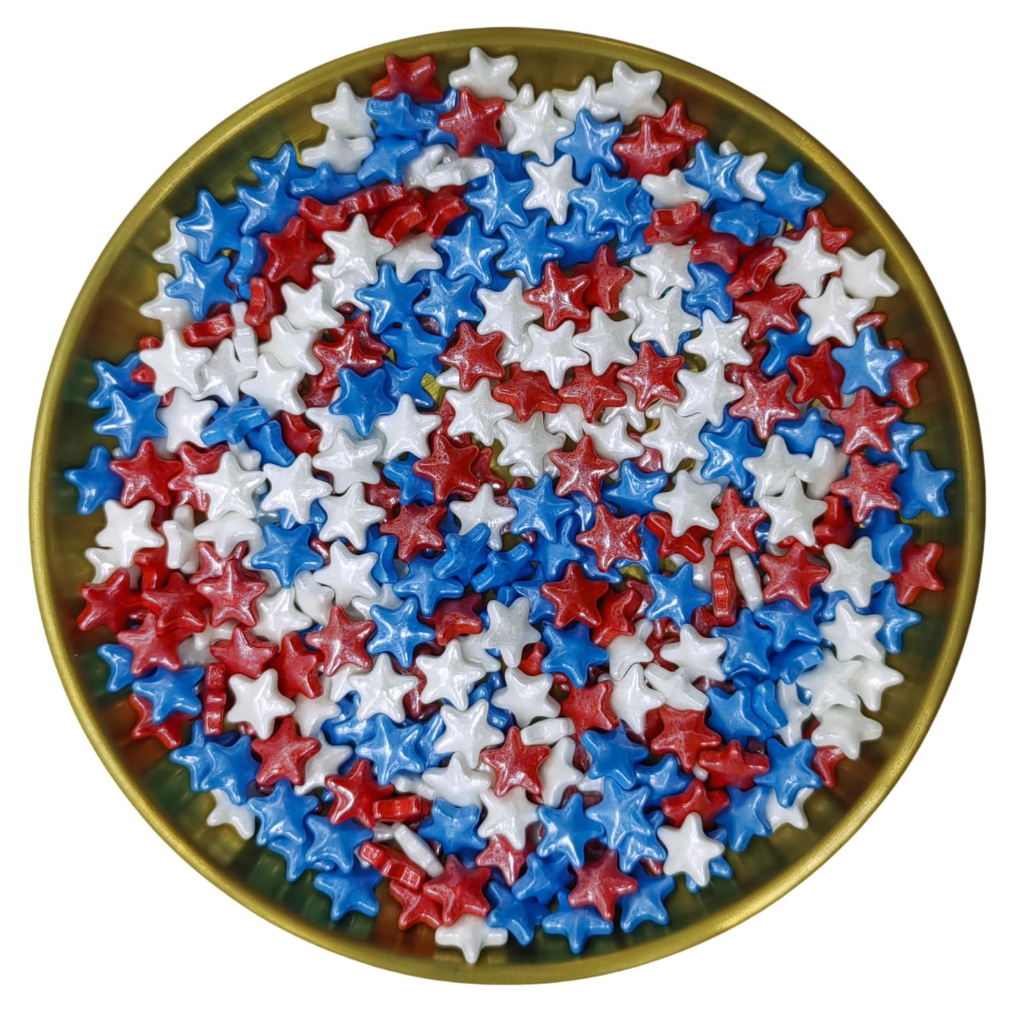 10Mm Red & Blue & White Sprinkles Edible Stars Cake Decorating Stars Cake Decorations Cupcake Toppers Cookie Decorating Perfect