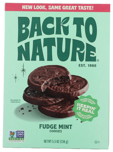 BACK TO NATURE Fudge Mint Cookies, 5.5 OZ