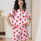Xpudac Matching Dog And Owner Clothes Womens Pajama Set Loungewear Short Sleeve Tee And Shorts, Owner And Pet Pajamas Are Sold S