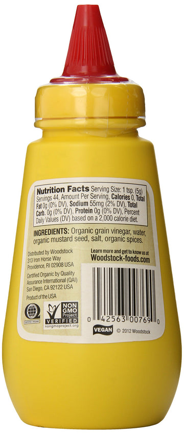 Woodstock Organic Mustard - Dijon - Case of 12 - 8 oz.