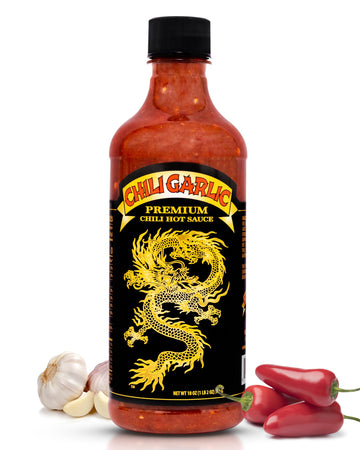 Underwood Ranches Dragon Chili Garlic Sauce - Hot Sauce, 18 oz, Made from Red Jalapeno Peppers, Perfect for Any Dish