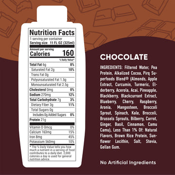 Pirq, 21g Plant Based Protein Shake, 25 Superfoods, Vegan Protein, Dairy-Free, Gluten & Soy Free, Kosher, Keto, Low Carb, Low Ca