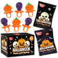 30 Pack Halloween Ring Candy - Individually Wrapped Holiday Themed Pumpkin And Skull Lollipops - Trick Or Treat Strawberry And Tutti Frutti Delicious Candys - Bulk Halloween Suckers Great Use  For Kids  Party Favor  Classrooms  Goodie Bags