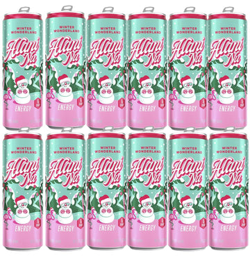 Alani Winter Wonderland Energy Drink Sugar Free, Low Calorie Energy Drinks - 12 fl oz Can, 12 Pack